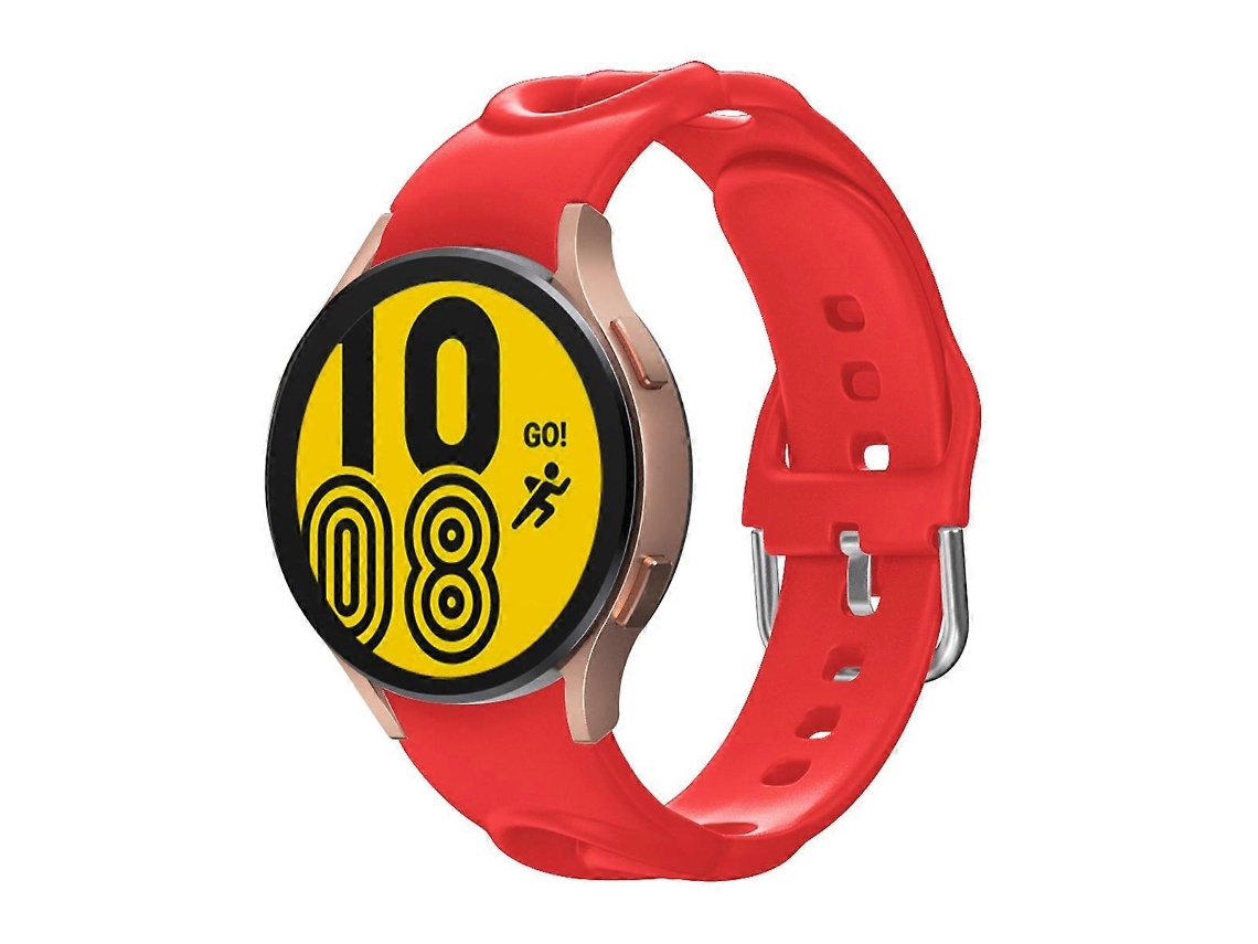 Pulseira De Silicone Vazada Com Círculo Duplo Para Samsung Galaxy Watch4 40/44mm / Watch4 Classic 42/46mm