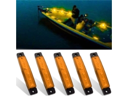 5pcs Lâmpadas Navais Marítimas 12v À Prova D'água Para Barco Cajuque Navegação