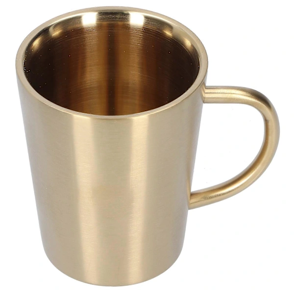 Caneca de Cerveja em Aço Inoxidável com Alça, Parede Dupla AQUAFORGE