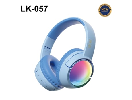 Auriculares Bluetooth 5.4 Supra-auriculares - Cancelamento Ativo De Ruído - Lk057 Azul Winlauyet