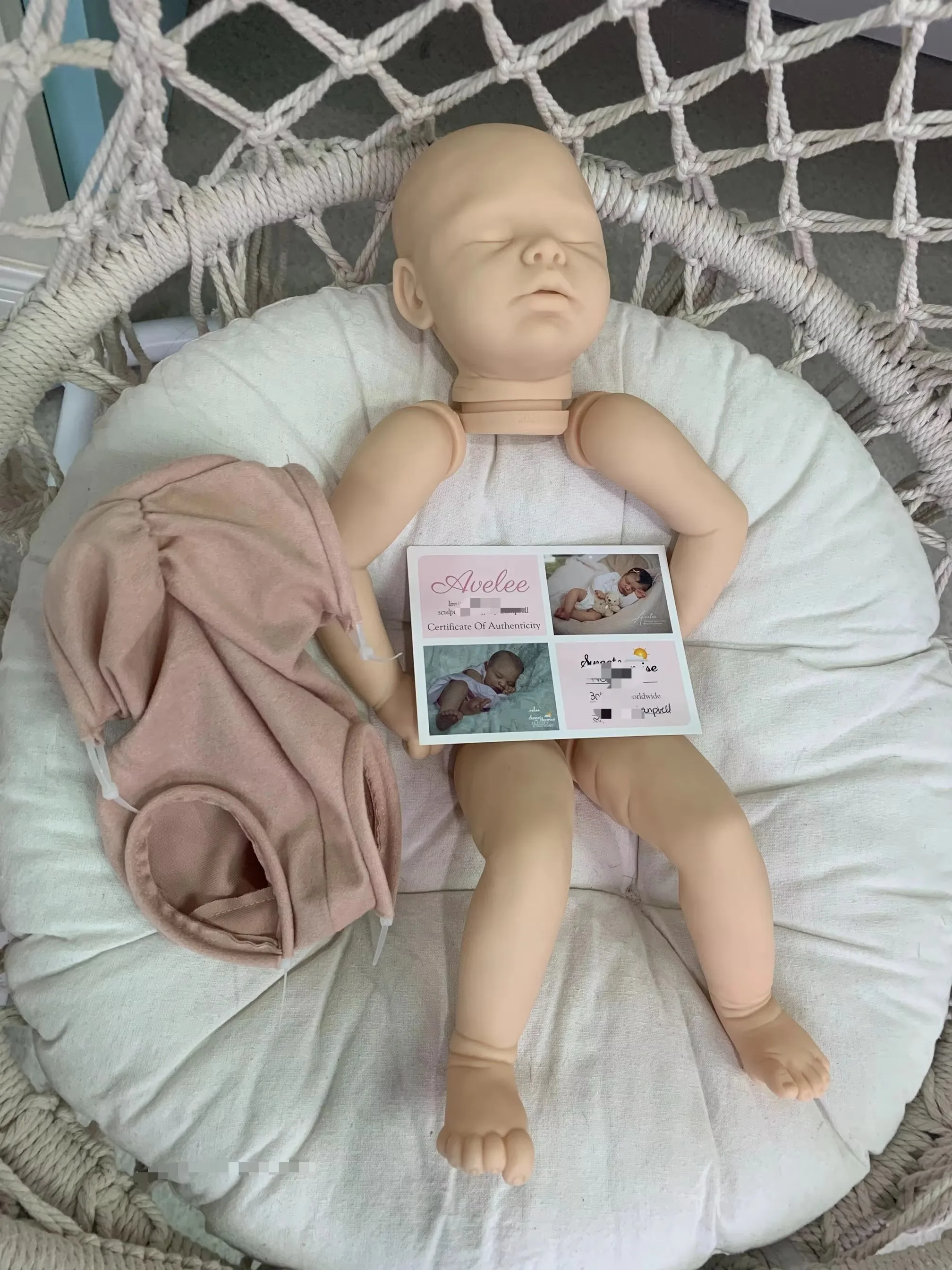 (branco) Conjunto De Boneca De 50 Cm (20 Polegadas) Bebê Dormindo Popular Com Toque Realista