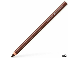 Lápis de Cores FABER-CASTELL Castanho 12 Unidades
