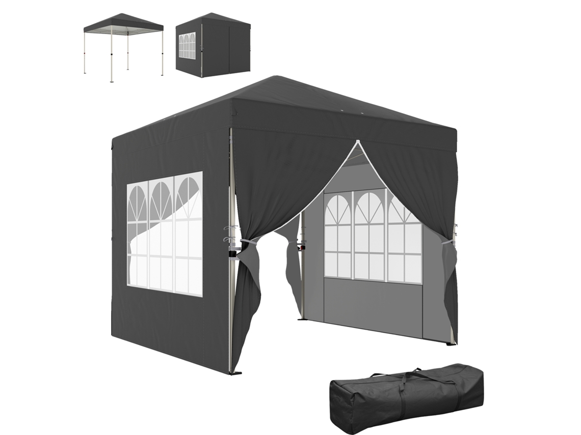 Tenda Gazebo De Jardim Proteção Uv 2,5x2,5