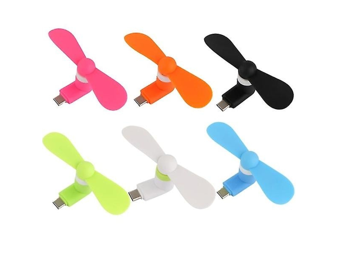 Kit com 6 mini ventiladores para celular, usb, resfriamento BRILVIBERA