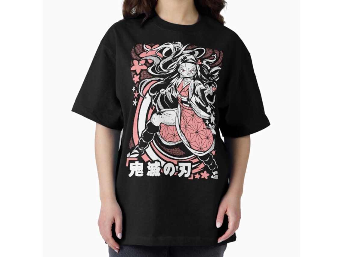 T-shirt Rockinstone Nezuko Oversized Infinity Castle(l)