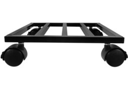 Suporte para Plantas Kichouse em Ferro Fundido com Rodass, Suporte Móvel para Vasos de Flores para Uso Interno e CHABERLU