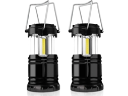 Luzes De Acampamento, Pacote Com 2 Lanternas Led Portáteis Com Gancho Dobrável, Luzes De Barraca À Prova Dágua Para Uso Externo, Aquaforge
