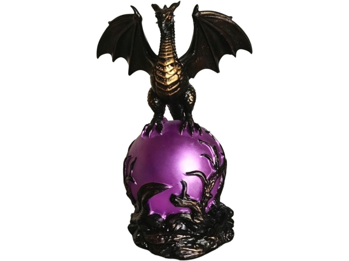 Luminária Dragão, Estatueta Decorativa De Resina, Ovo De Dragão