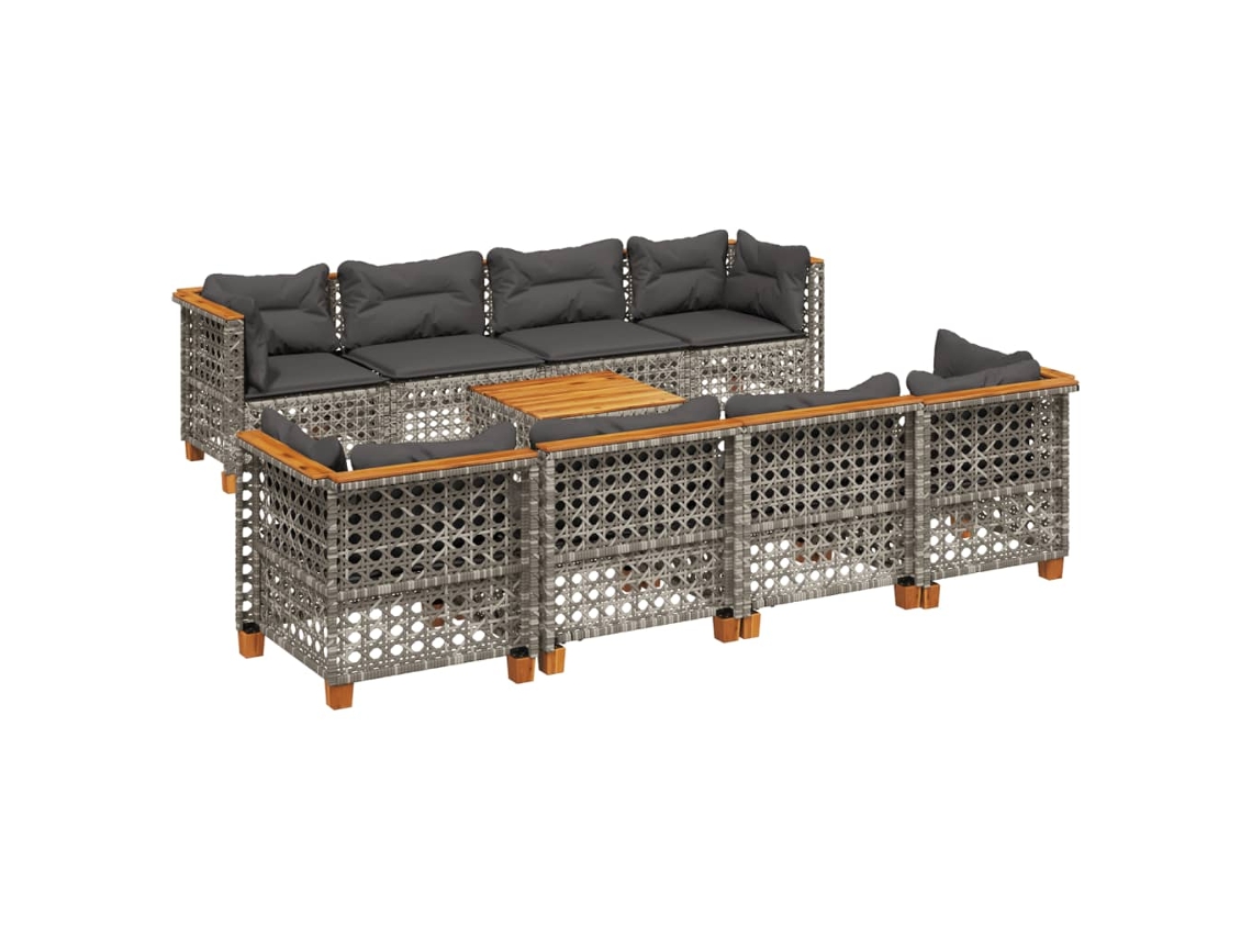 Garden Sofa Set, Garden Sofa Sets Vidaxl Cinzeto Rattan / Vime (n/a)