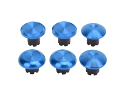 Kit de substituição de joystick metálico para controlador Edge, capas de ponteiro com estojo azul S/MARCA