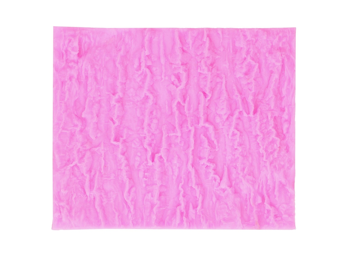 Mold De Silicone Textura Casca De Árvore Decoração Bolo Rosa