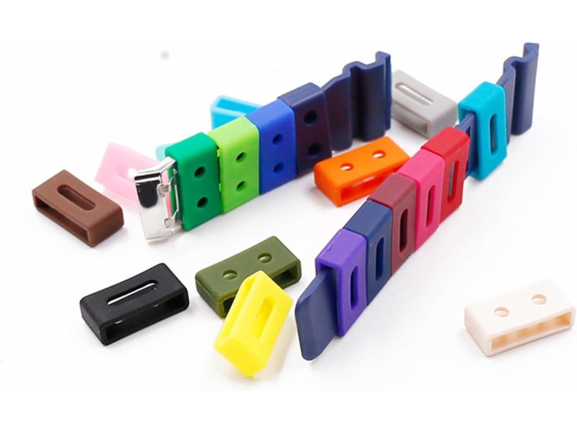 Conjunto 4 Anéis Pulseira GOKOCO para Fixadores Silicone Acessórios