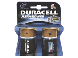CONJ 2 PILHAS TIPO D ULTRA DURACELL