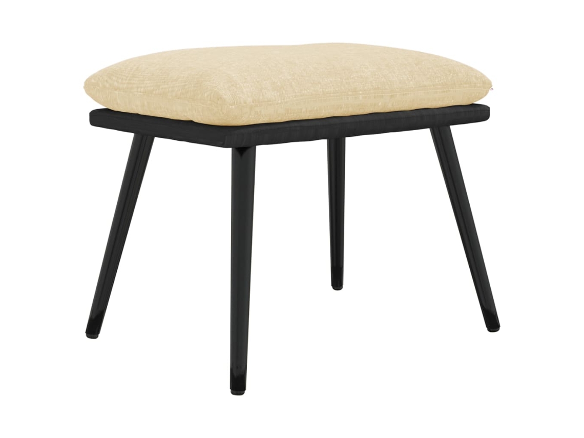 Footstool, Footstools Vidaxl Creme Tecido (n/a)