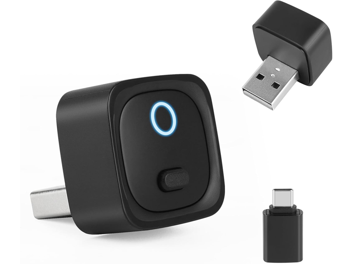 Mini Adaptador Sem Fio 2 Em 1 Para Carplay E Android Auto, Plug Play