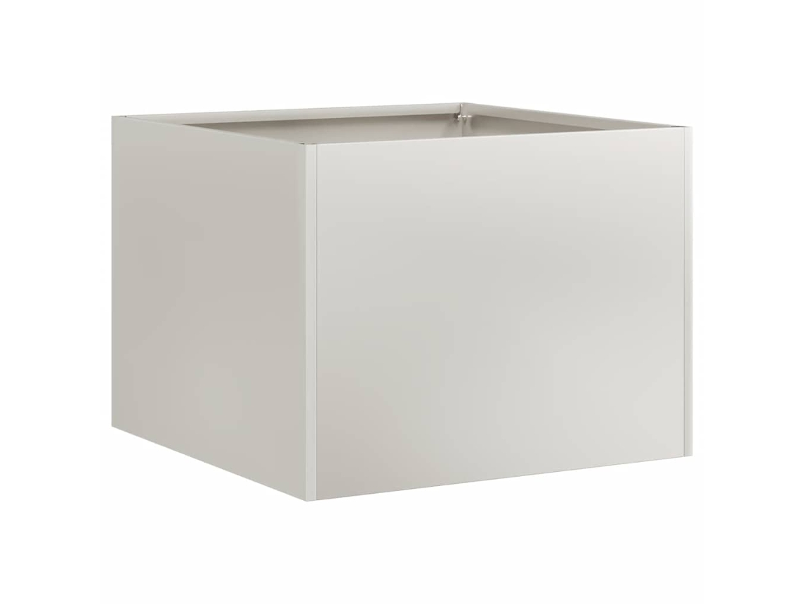 vidaXL Vaso/floreira 40x40x30 cm Aço Inoxidável