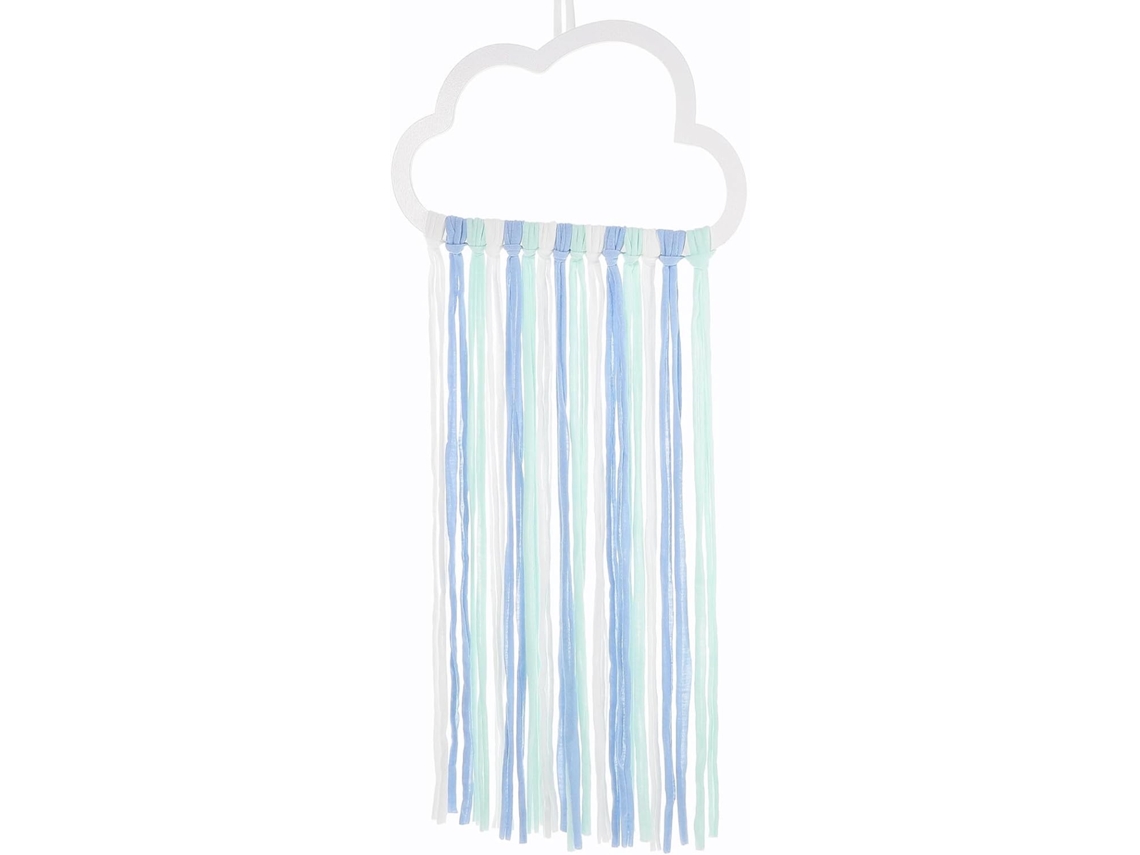 Decoração Parede Tecido Estampa Nuvens Quartos Meninos Meninas Suporte Guardar Acessórios Cabelo Ideal Porta GOKOCO