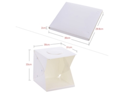 2026 caja de Luz Mini Plegable Con 4 Fondos Impermeables Led para Fotografía Estudio Portátil