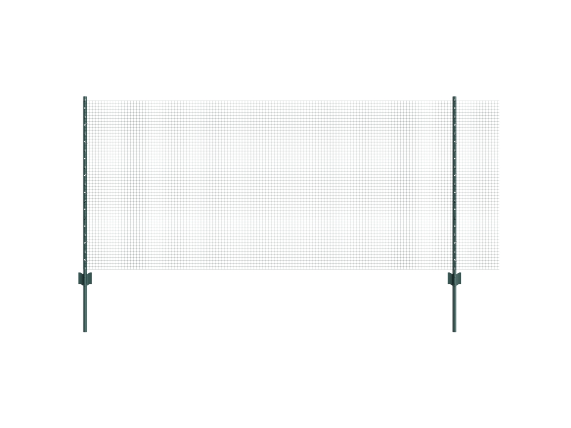 Conjunto 1 Cerca Externa Vidaxl Verde Aço (25 X 1 M)