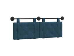 Cabeceira Suspensa Azul Veludo MAISON EXCLUSIVE