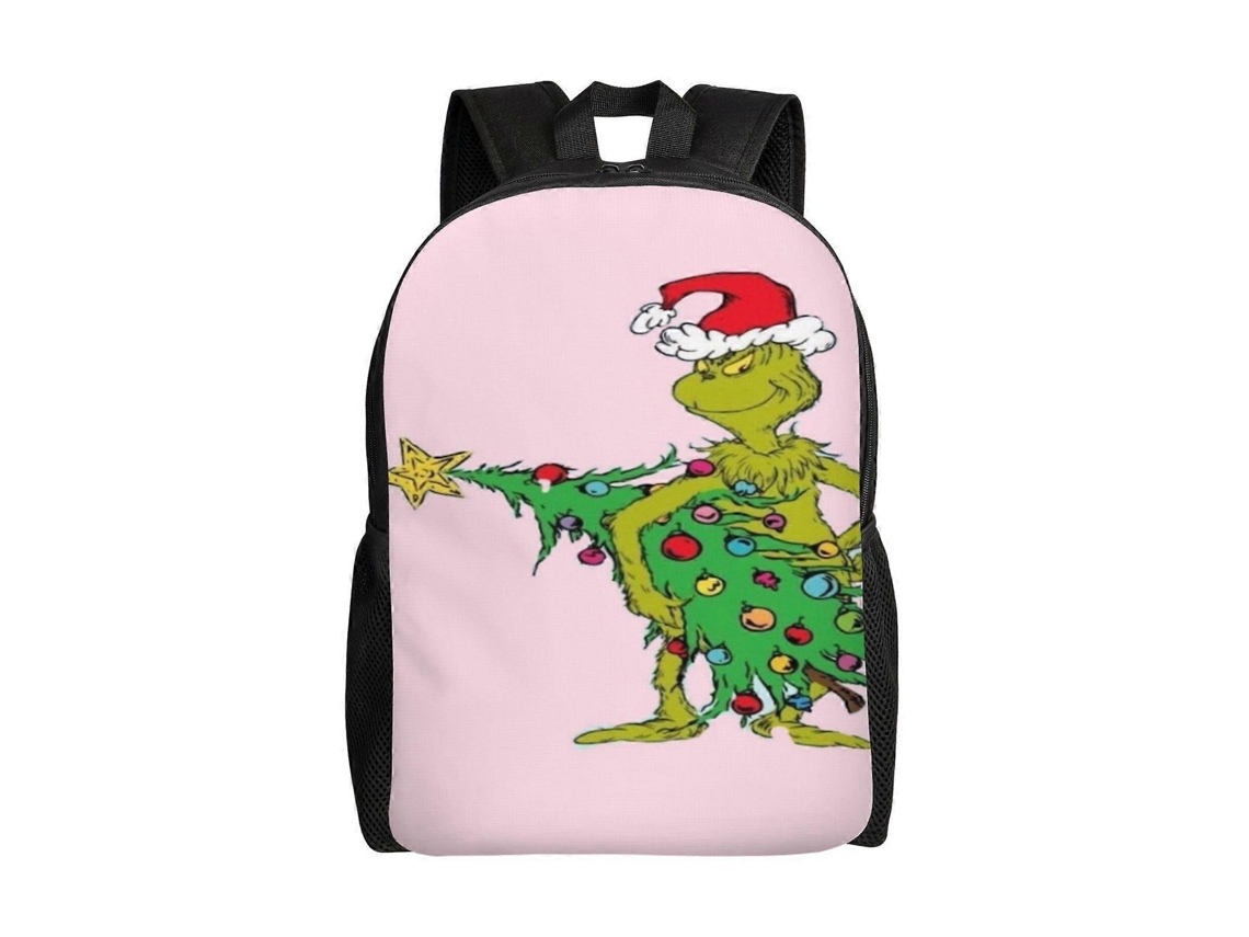 Mochila De Estudante Grinch , Durável E Leve, Com Alça De Ombro Impermeável E Respirável (r288) Olysi Shop (d288)