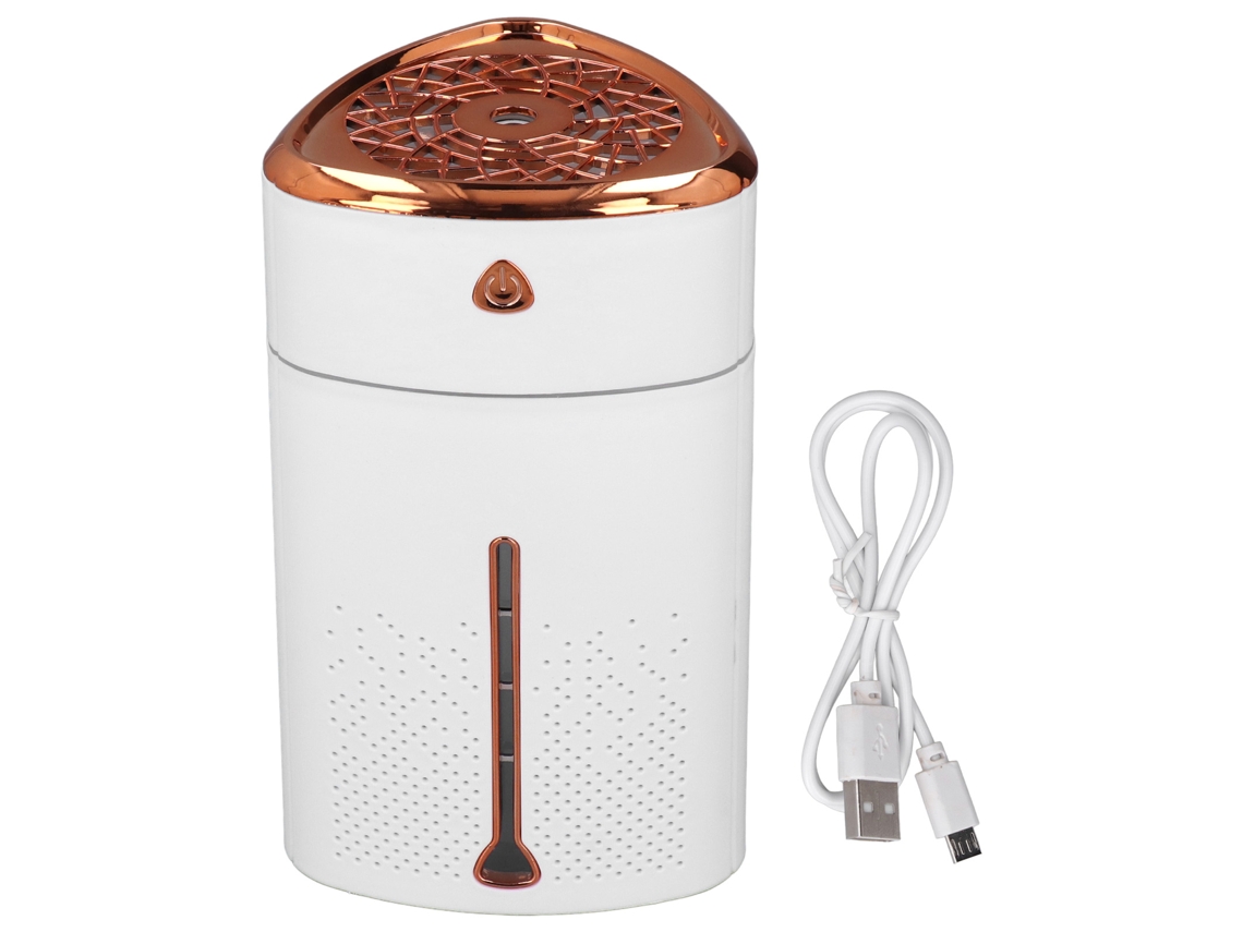 Umidificador De Mesa Pequeno 1000ml Usb Com Luz Led Colorida Controle Touch Para Lar Escritório Quarto