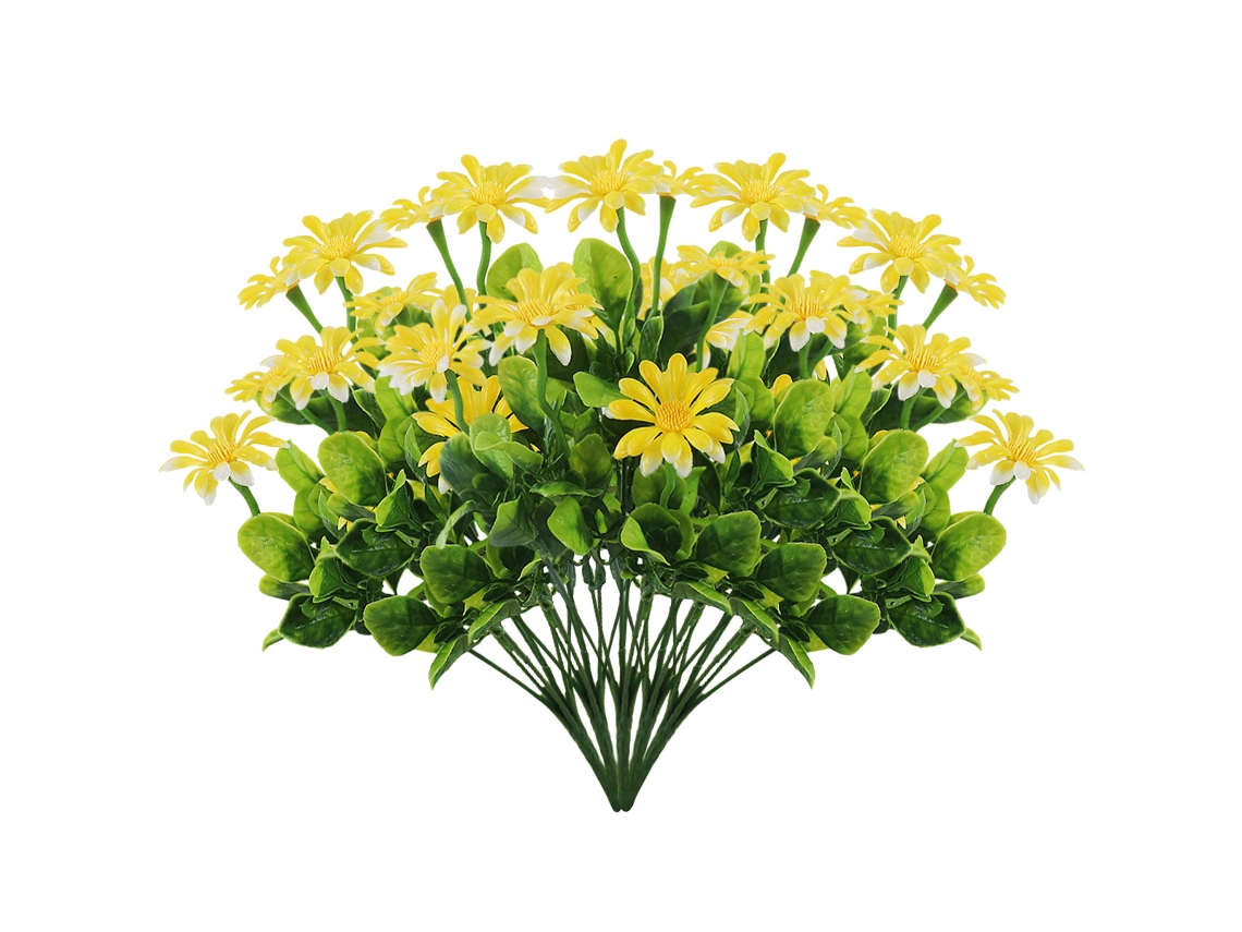 Flores De Margaridas Artificiais Resistentes A Uv Plantas Artificiais Para Decoração Rural Interna E Externa