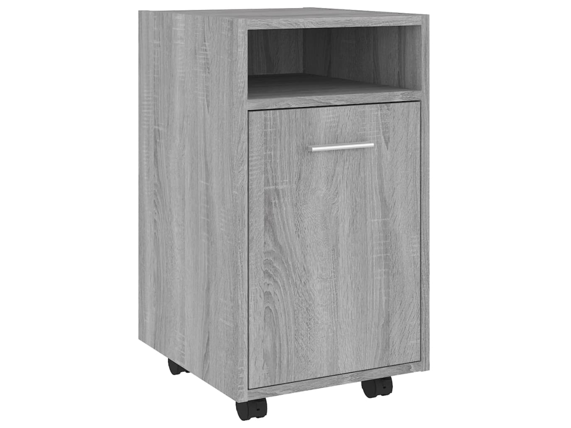 Side Cabinet, Side Cabinets Vidaxl Cinzeto Madeira Processada (n/a)