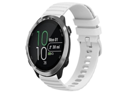 Bracelete Para Garmin Forerunner 645 Music 20mm Silicone Watch Band Branco Lalamoli