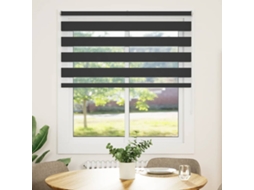 Maison Exclusive - Cortina De Zebra 130x150 Cm Largura Do Tecido 125,9cm Poliéster
