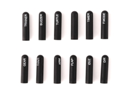 Kit 12 Capas Silicone Interruptores Radiomaster Curtas/longas para Tx16s Tx12 Zorror Jumper Flysky MDUG
