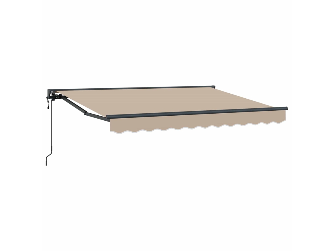 Vidaxl Toldo Retrátil Elétrico Bege 3,5 X 2 M