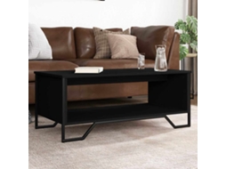 Vidaxl Mesa De Centro 100x51x40 Cm Derivados De Madeira Preto