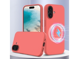 Capa De Silicone Com Magsafe Para Iphone 16 Plus - À Prova De Choque E Resistente A Quedas