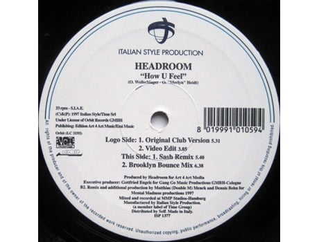 Vinil How U Feel Italian Style Production