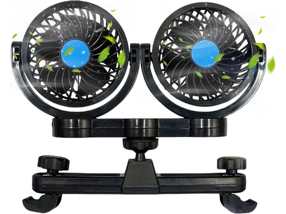 Ventilador Genérico Para Carro, Refrigerador Portátil, Ajustável E Potente
