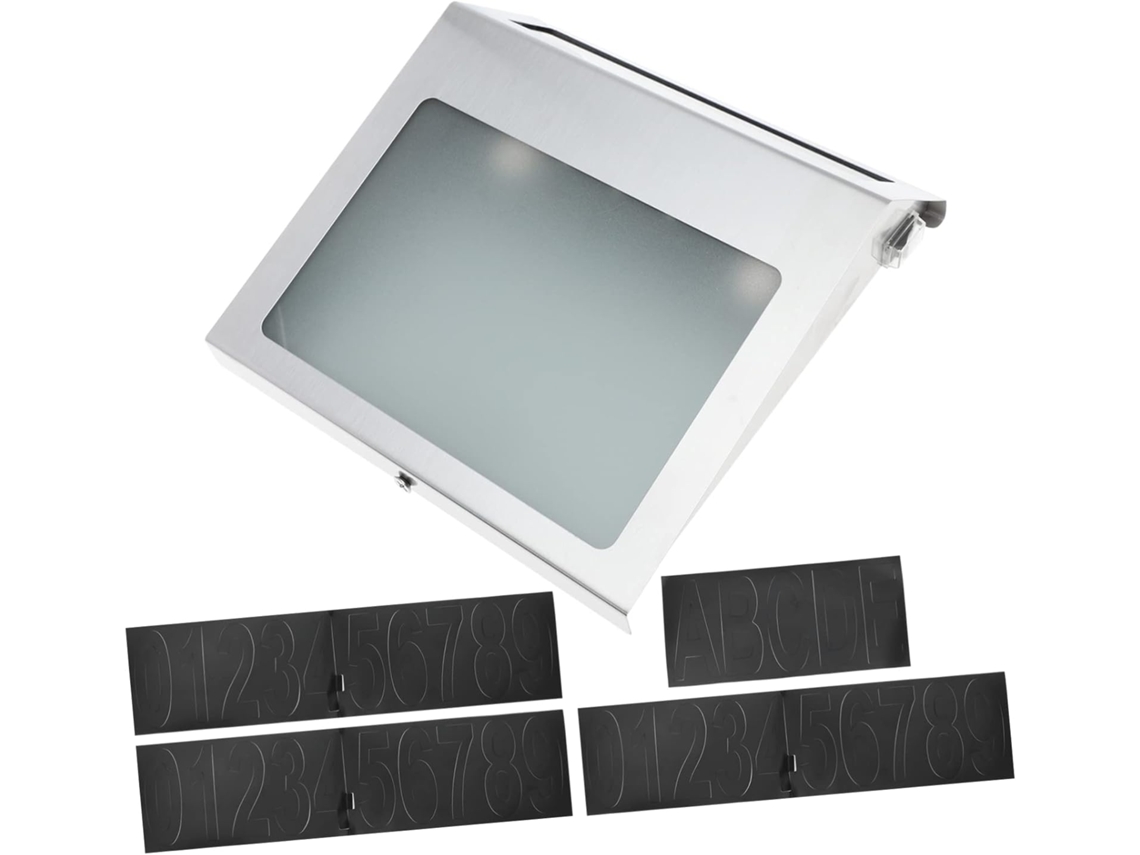 1 Conjunto De Luz Led Solar Para Número Residencial, Placa De Endereço De Parede Iluminada Com Tecnologia Inteligente