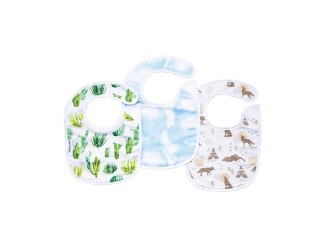 Pacote de 3 Babadores Kaffle Cacti TINY TWINKLE