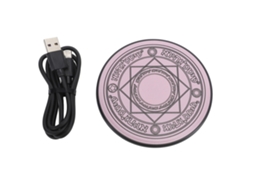 Mali base Fast Wireless Charger 20w Magic Array com Efeito de Luz Respiratória Rosa Sakura Estilo Desktop