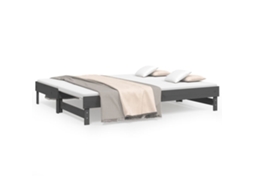 Sofá cama de Puxar 2x Cm Pinho Maciço Cinza MAISON EXCLUSIVE (90x200)