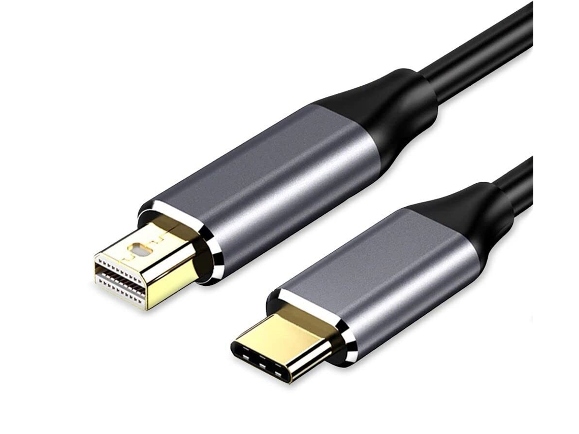 Cabo Tipo C para Mini Displayport 4K, ativo, compatível com Mac, iPad, Surface, não Thunderbolt, 6ft HEXINYIGJLY