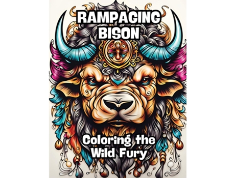 Livro Rampaging Bison Coloring the Wild Fury de CONTENIDOS CREATIVOS (Inglês)