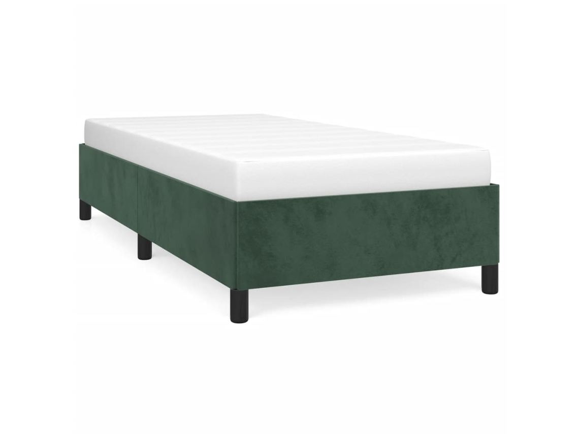 Bed Frame, Bed Frames Vidaxl Verde Veludo (90 X 190 Cm)