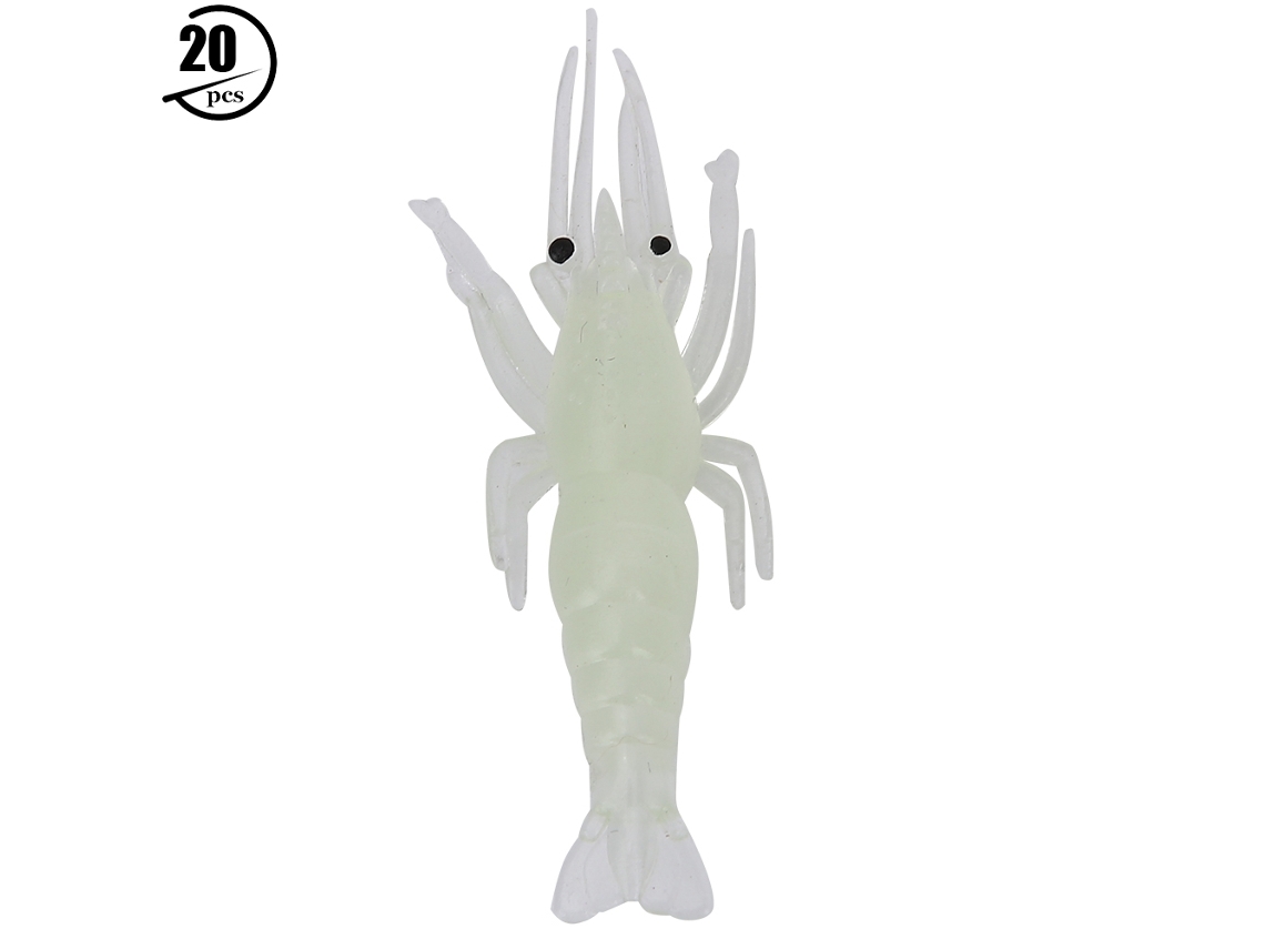 Isca De Camarão Mini Luminosa 10 Peças Universal