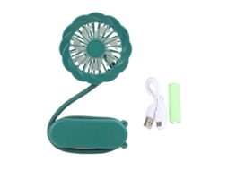 Mali ventilador Portátil de Colar Dobrável com 3 Velocidades Usb Carregável Mini para Mesa e Mão