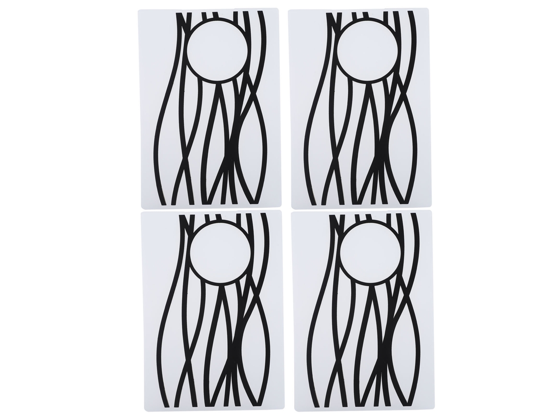 4 Pastas De Plástico Para Estampagem, Ideais Para Cartões, Scrapbooking, Artesanato Em Papel (em243).