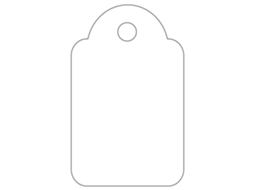 Etiquetas Manuais APLI para Pendurar (Branco - 18 X 29 mm)