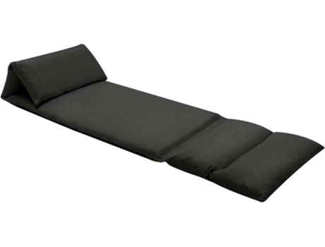 Colchão Dobrável para Cadeirão  Microfibra Preto (216x56x9 cm)