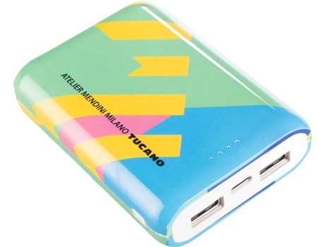 Powerbank TUCANO 18650 mAh Mendini — 18650 mAh | 2 portas USB