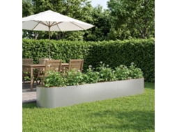 Vidaxl Cama De Jardim Elevada Aço Galvanizado 300 X 40 X 40 Cm Aço